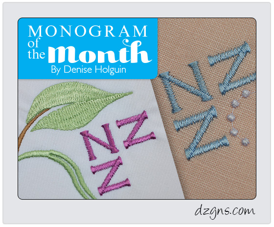 Monogram of the Month - January
