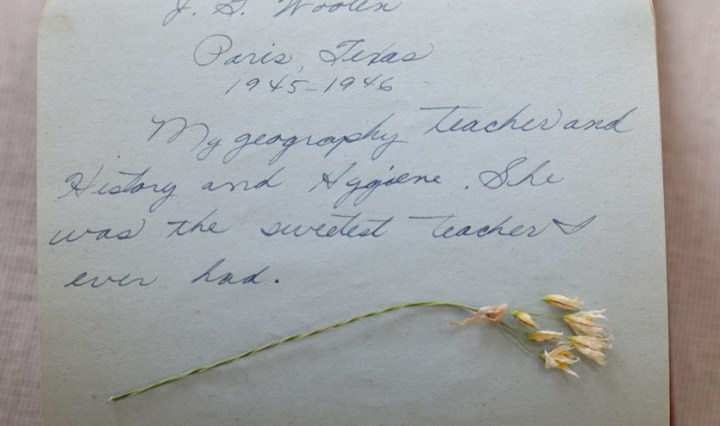 8th Grade Autograph Book from 1946 – Paris, Texas: Part 2