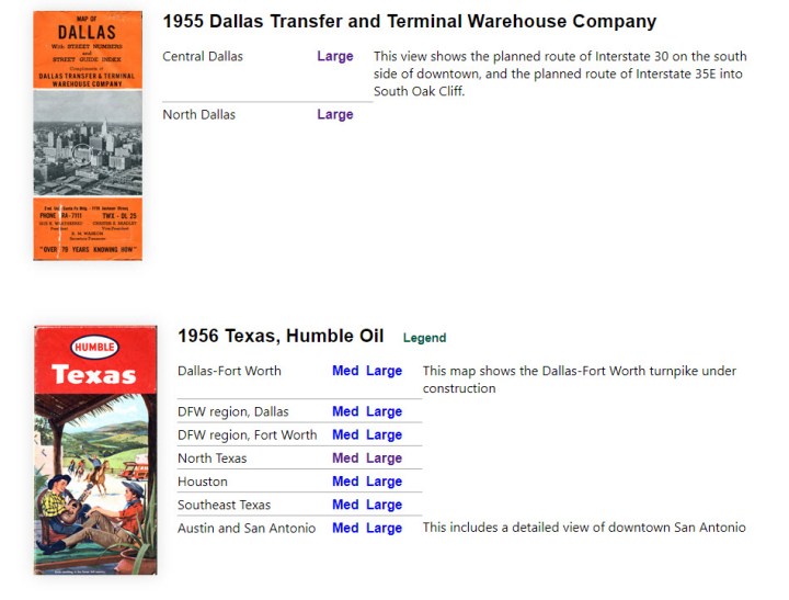DFW Freeways - Old Highway Maps DFW Freeways - Old Highway Maps