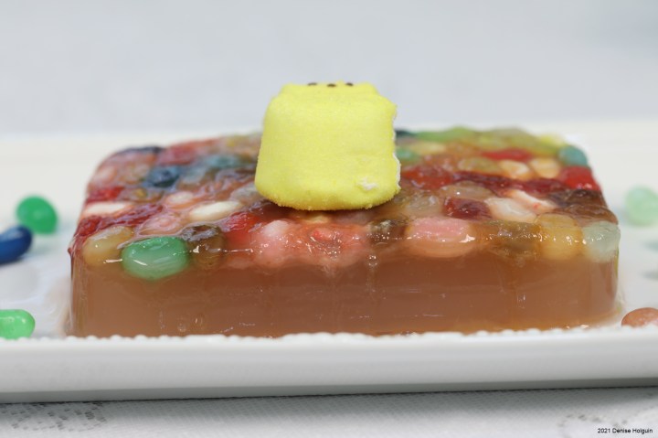 Denise's technicolor jelly bean aspic: a culinary wonder