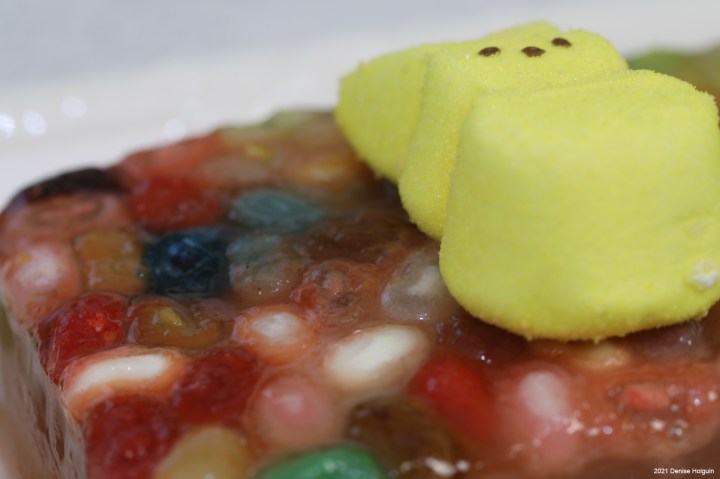Denise's technicolor jelly bean aspic: a culinary wonder
