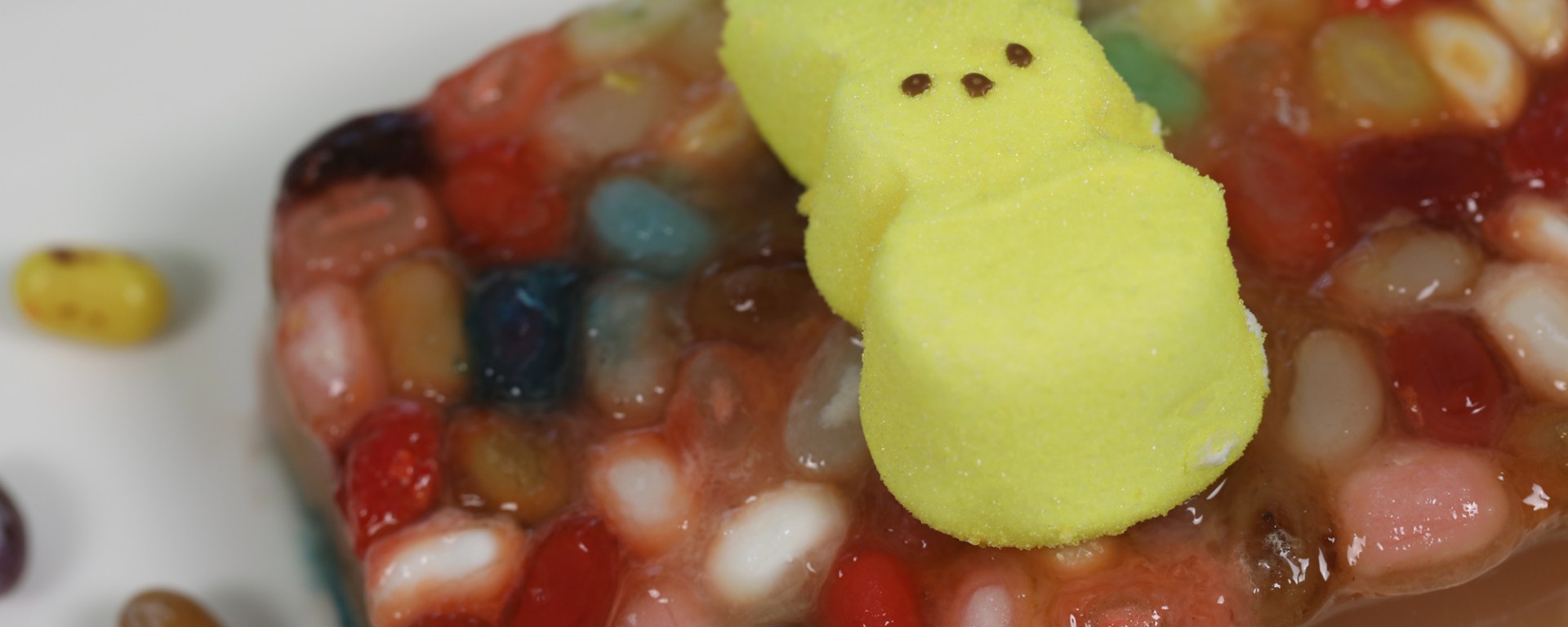 Denise's technicolor jelly bean aspic: a culinary wonder