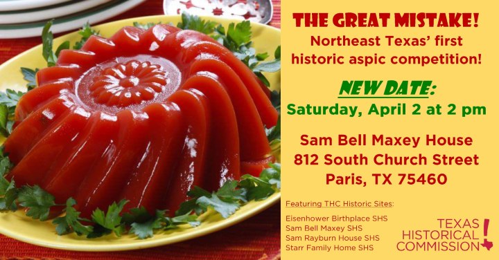 Hello, we're here for the aspic!