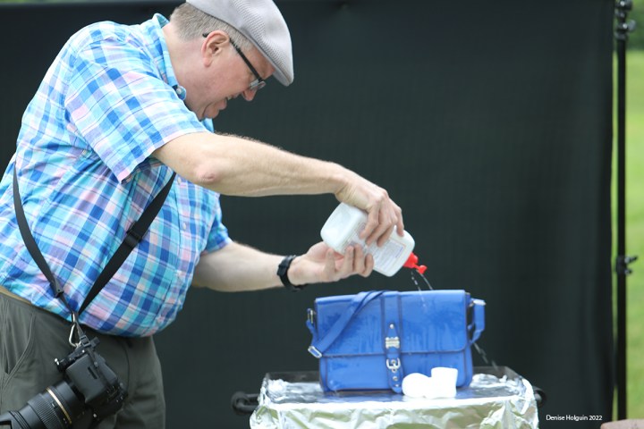 Inspired by the Masters - Setting a purse on fire