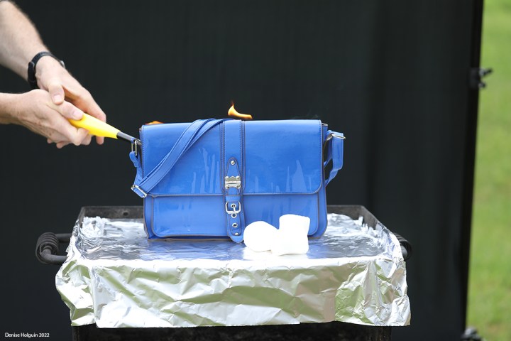 Inspired by the Masters - Setting a purse on fire