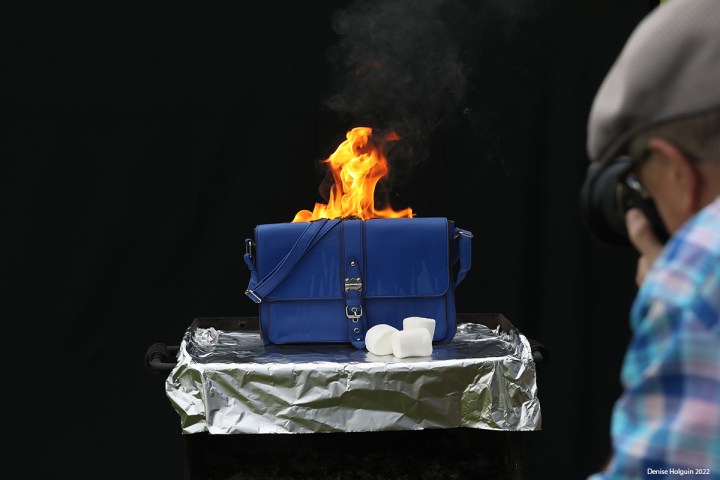 Inspired by the Masters - Setting a purse on fire