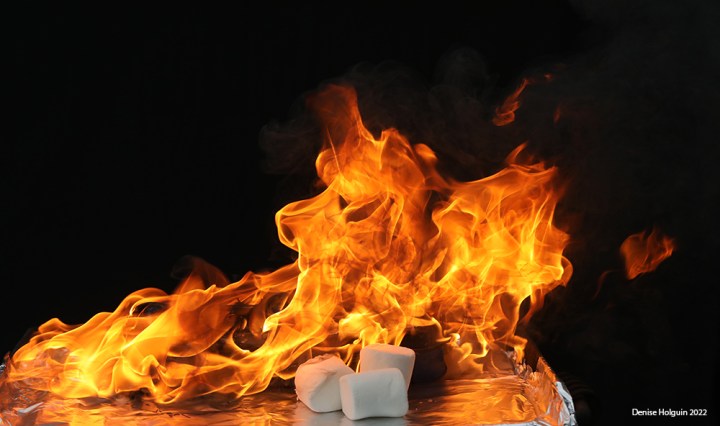 Inspired by the Masters - Setting a purse on fire