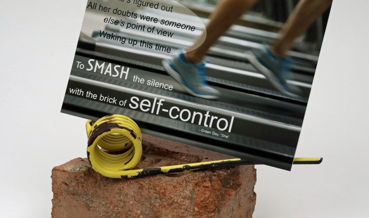 Assemblage Art: Brick of Self-Control