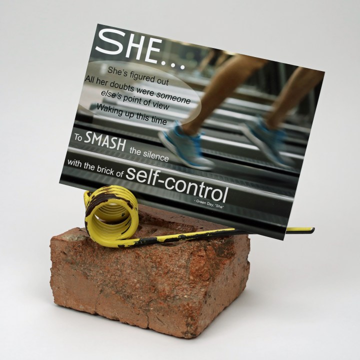 Assemblage Art: Brick of Self-Control