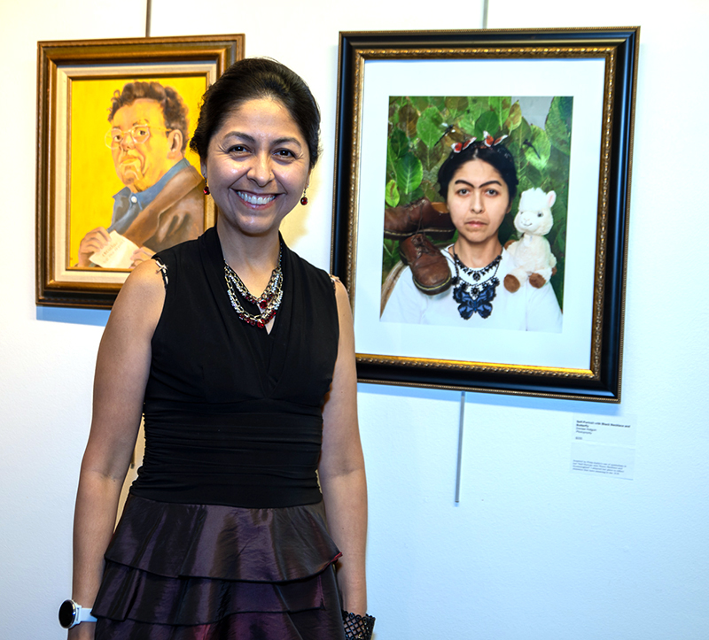 Self-Portrait with Black Necklace and Butterfly
