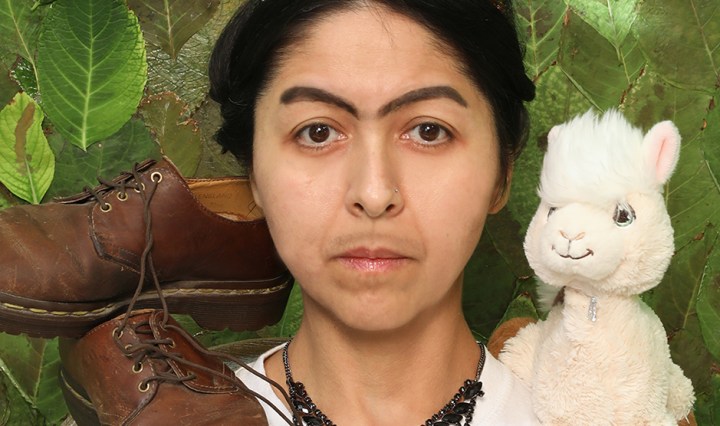 Self-Portrait with Black Necklace and Butterfly