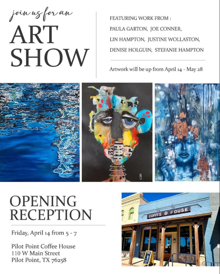 My art is on display at the Pilot Point Coffee House! Part 1 of 2