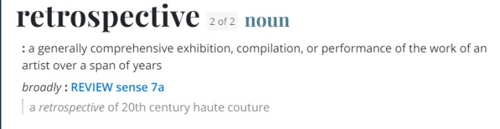 Artist Retrospective