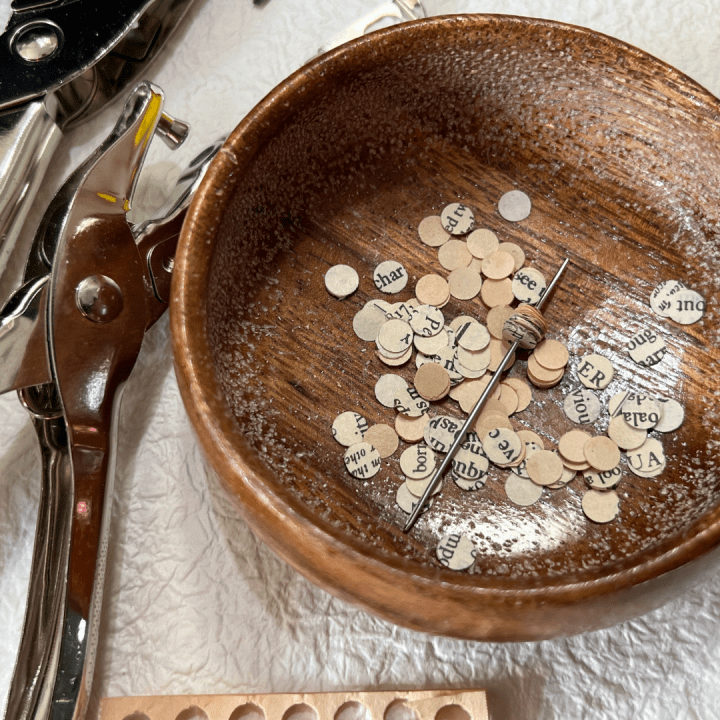 Miss Macy Dons Paper Hole Punch Couture