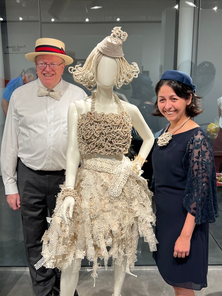 Miss Macy Dons Paper Hole Punch Couture